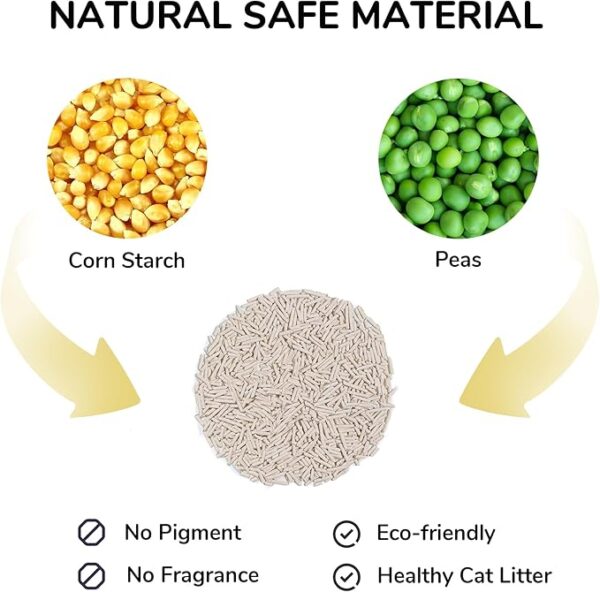 FUKUMARU Corn Tofu Cat Litter 2.7 kg/6 LB - Image 2