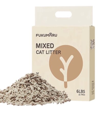 FUKUMARU Mixed Cat Litter (Apple Wood)  2.7 kg/6 LB