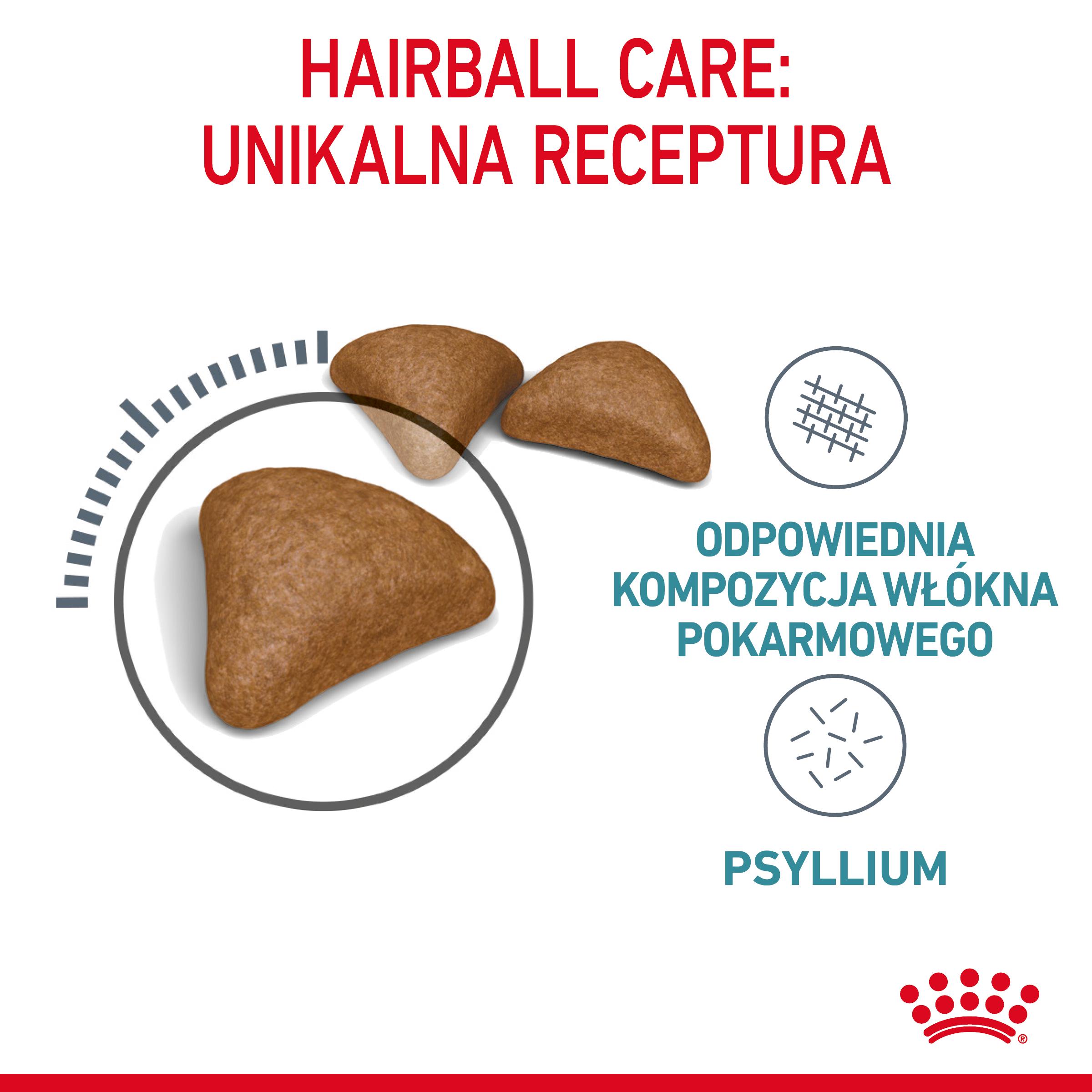 ROYAL CANIN® Hairball Care karma sucha dla kotów dorosłych, eliminacja kul włosowych - obrazek 5