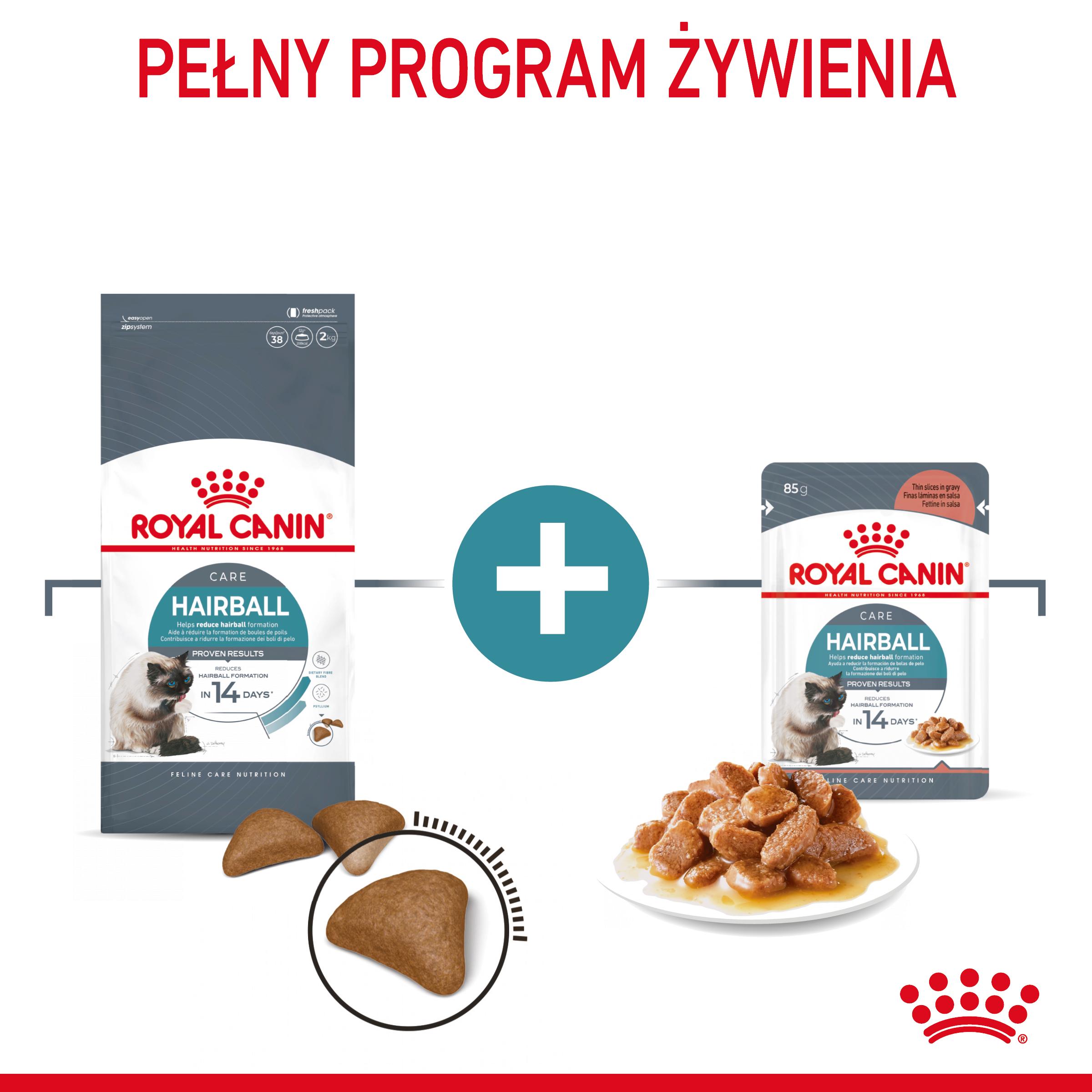 ROYAL CANIN® Hairball Care karma sucha dla kotów dorosłych, eliminacja kul włosowych - obrazek 10
