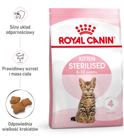 ROYAL CANIN® Kitten Sterilised karma sucha dla kociąt od 4 do 12 miesiąca życia, sterylizowanych