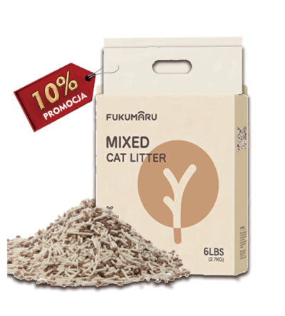 FUKUMARU Mixed Cat Litter (Apple Wood)  2.7 kg/6 LB